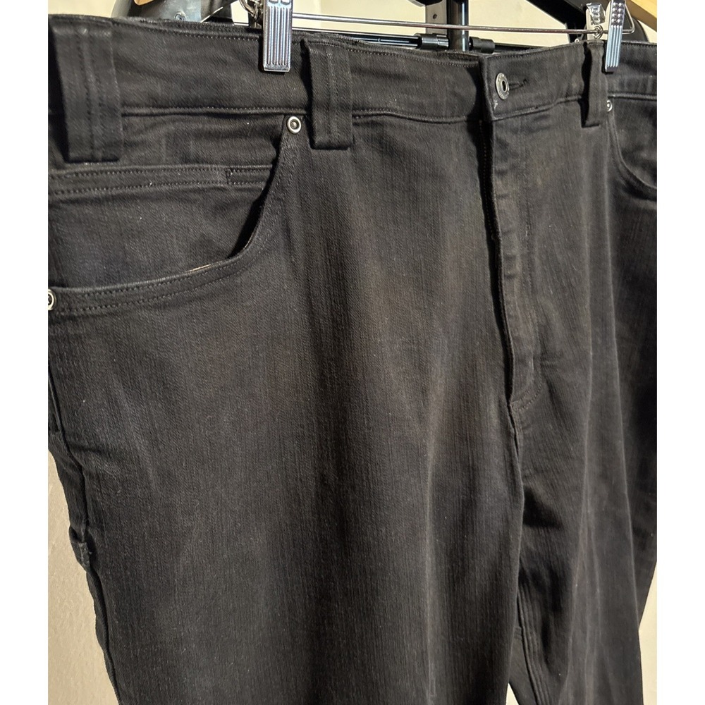 Duluth Trading Ballroom Double Flex Jeans Men 44x30 Black Standard Fit